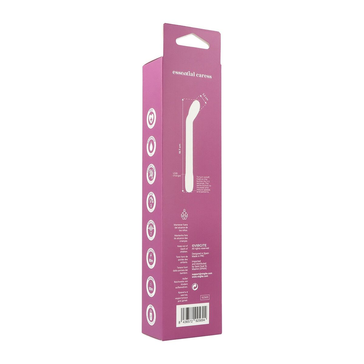 Vibratore per il Punto-G Virgite Rosa