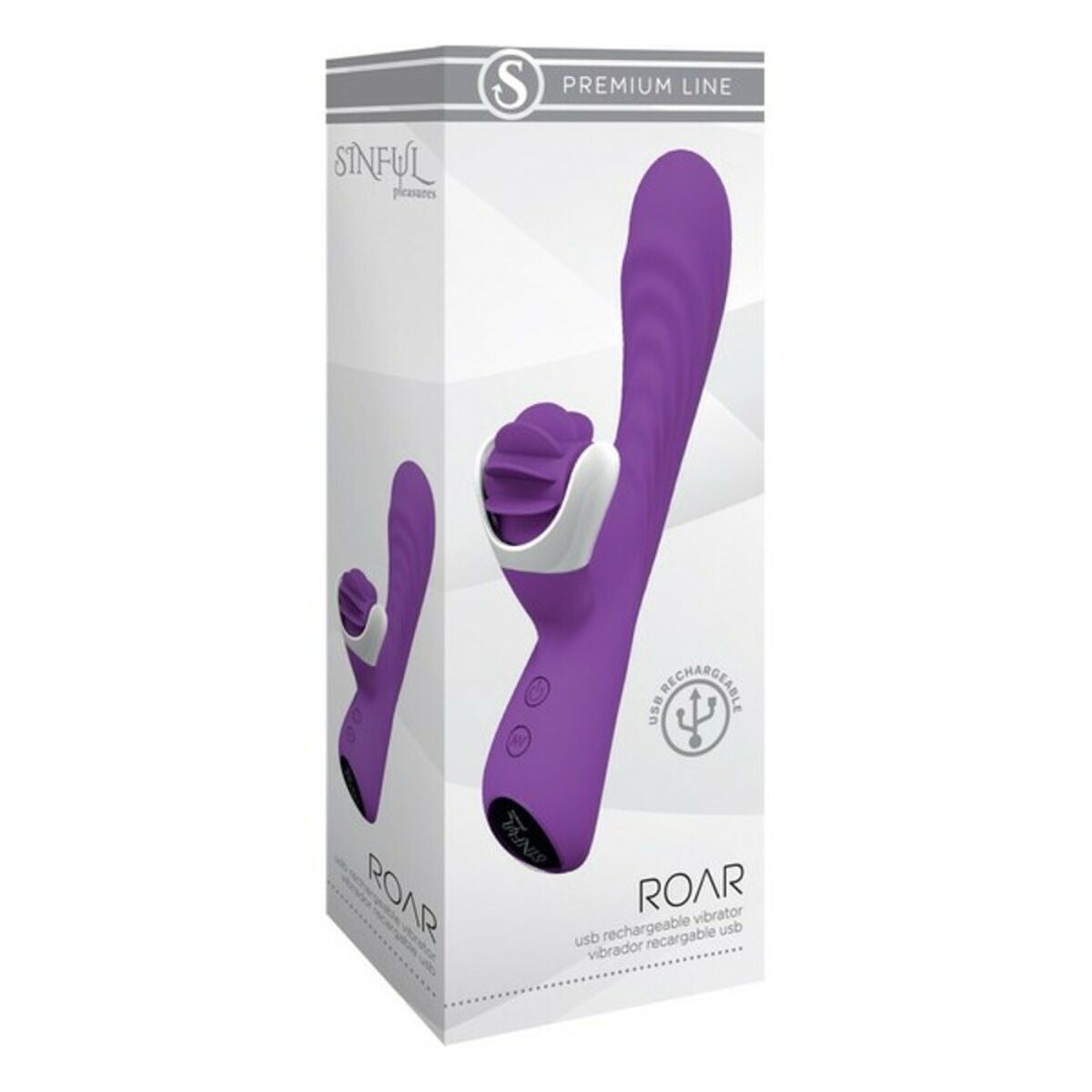 Vibratore Rabbit S Pleasures Premium Line Roar Lilla