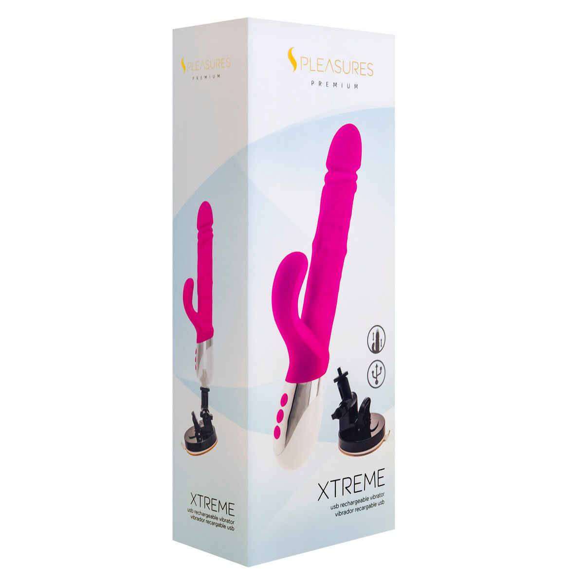 Vibratore Doppia Stimolazione S Pleasures Bianco