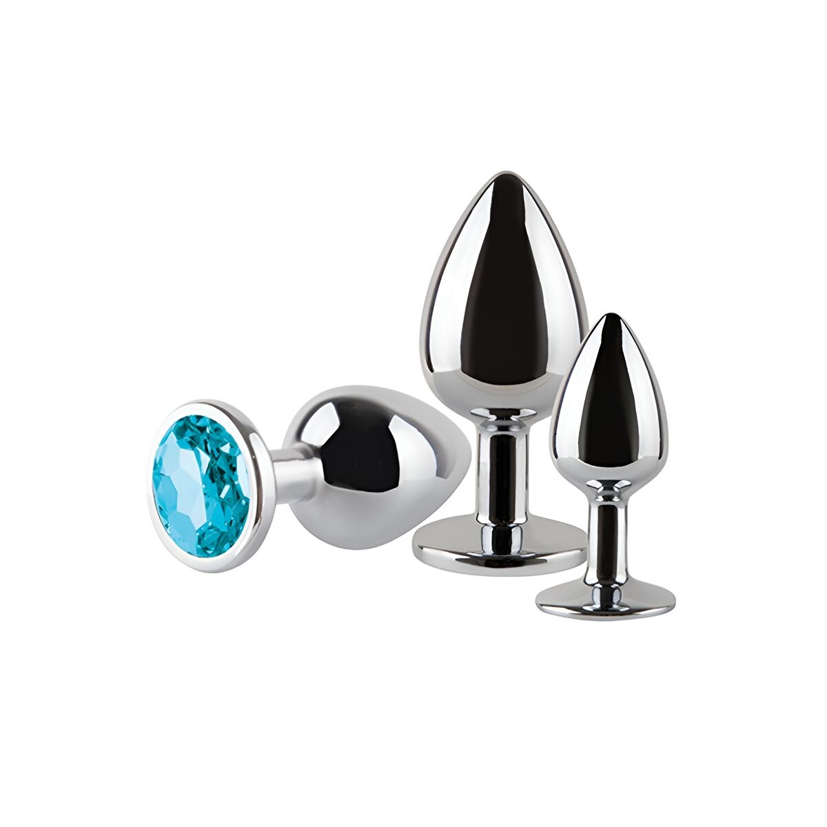 Plug Anale S Pleasures Azzurro Argentato