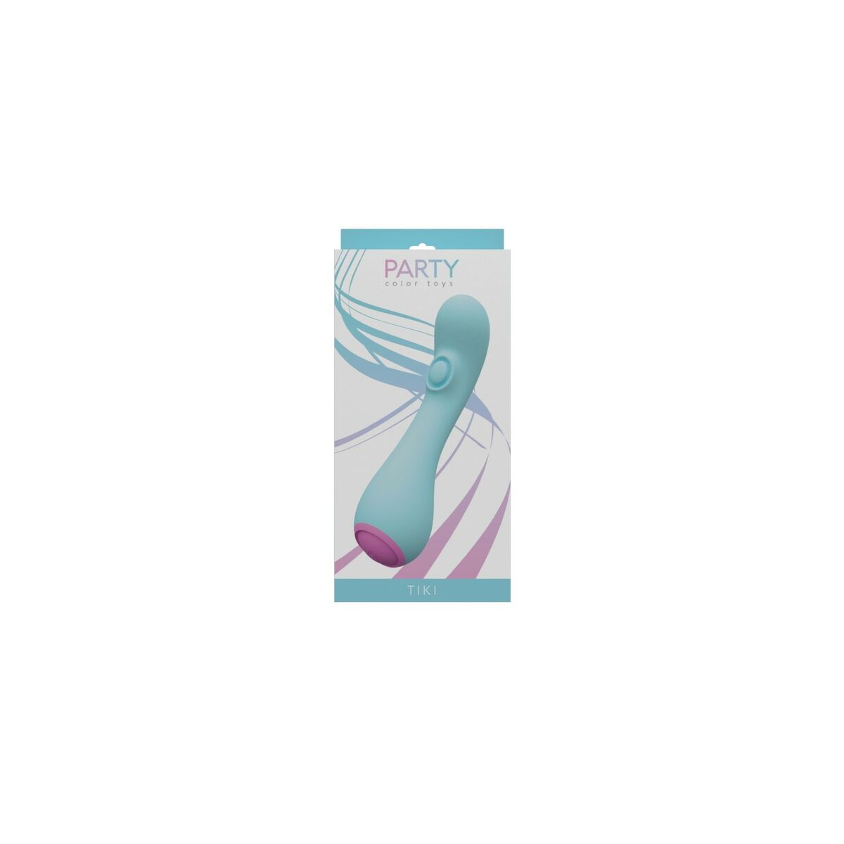 Vibratore per il Punto-G Party Color Toys TIKI Azzurro