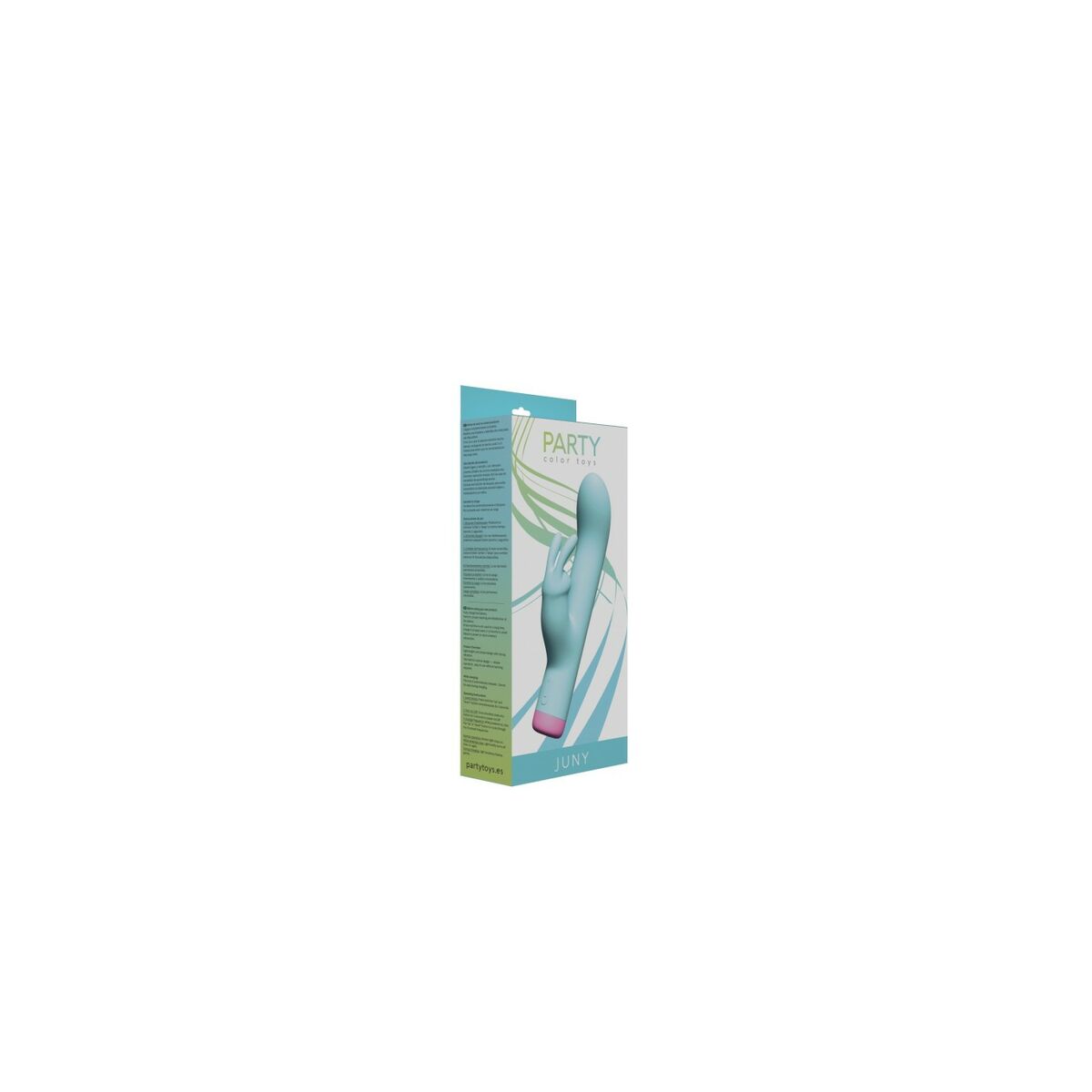 Vibratore Doppia Stimolazione Party Color Toys JUNY  Azzurro