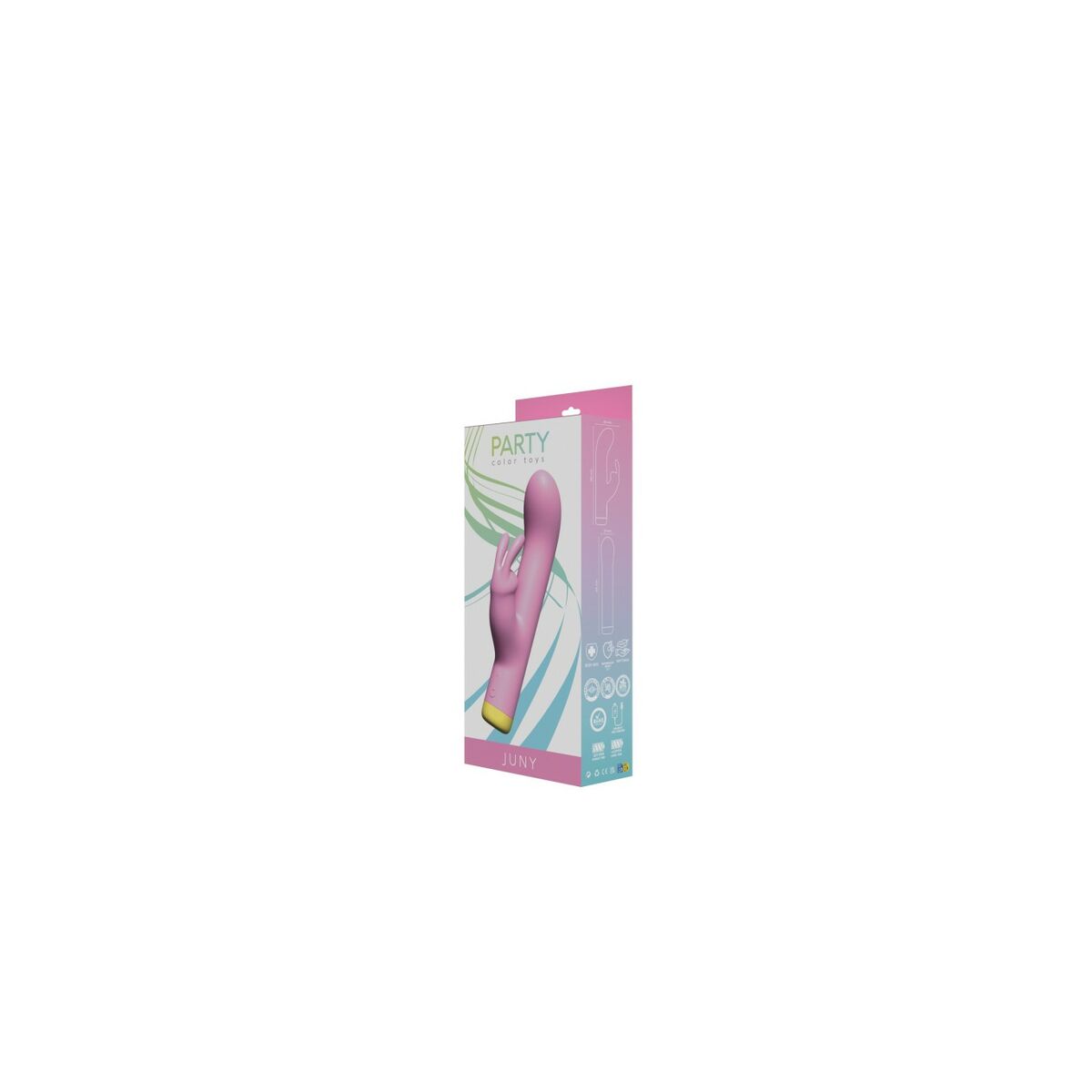 Vibratore Doppia Stimolazione Party Color Toys JUNY  Rosa