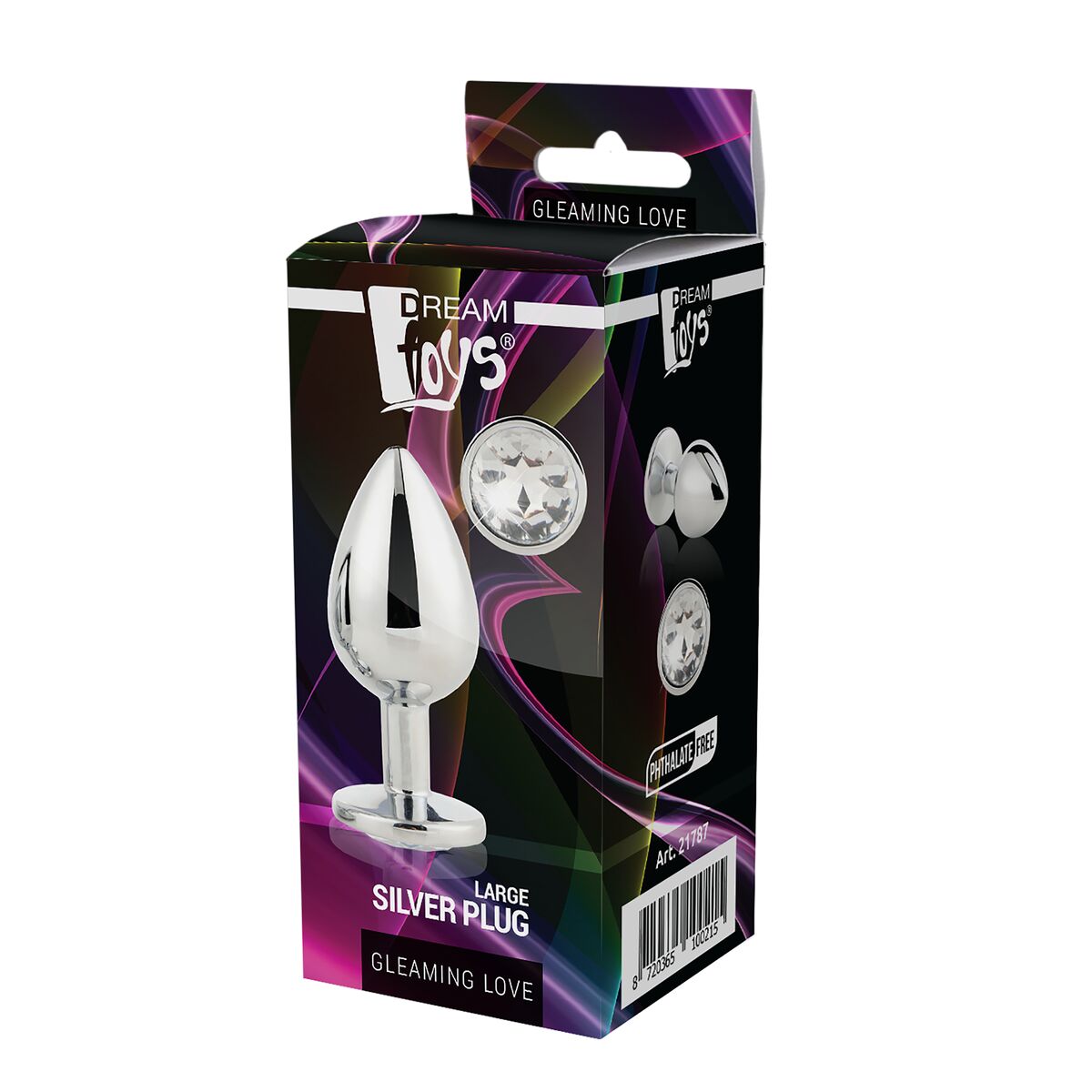 Plug Anale Dream Toys Gleaming Love Argentato