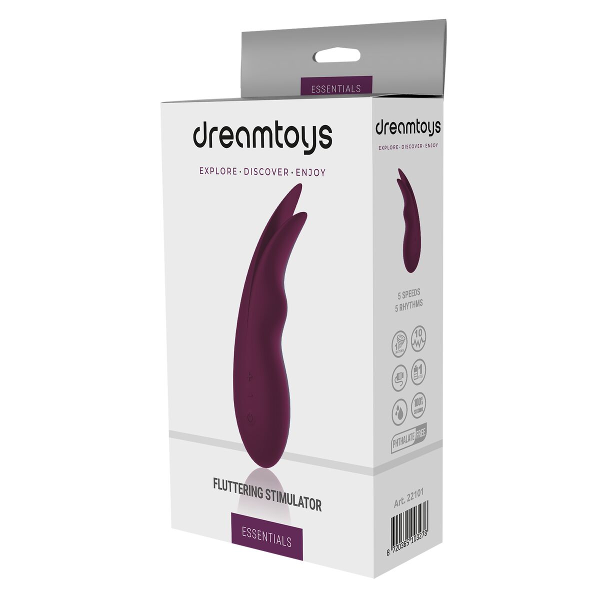 Vibratore Anale Cassini Nero Dream Toys Essentials Viola