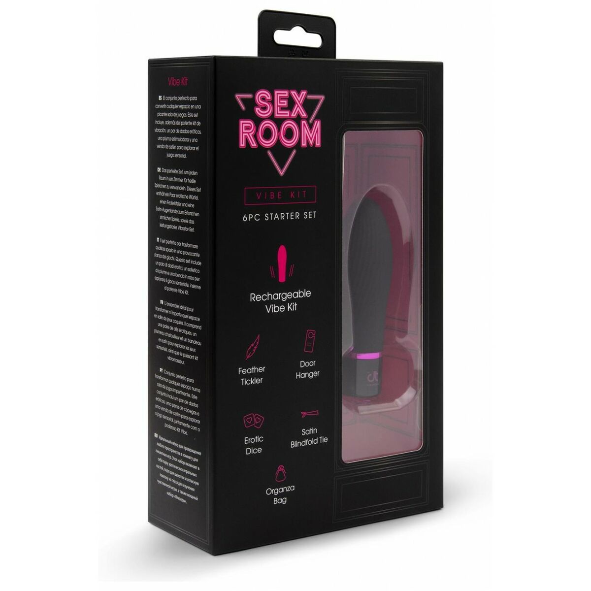 Vibratore Mini Sex Room Vibe Nero Set