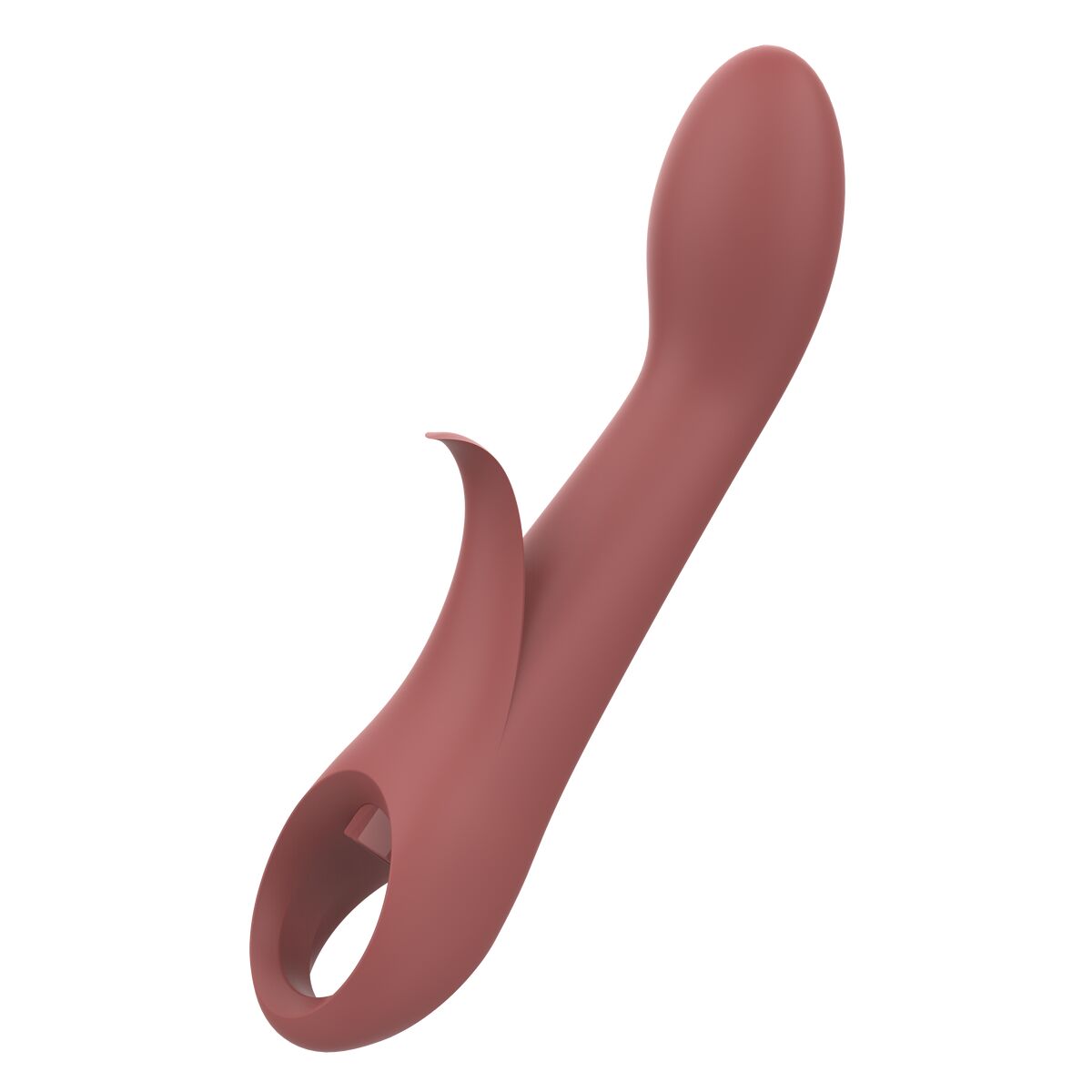 Vibratore Doppia Stimolazione Nude Marrone