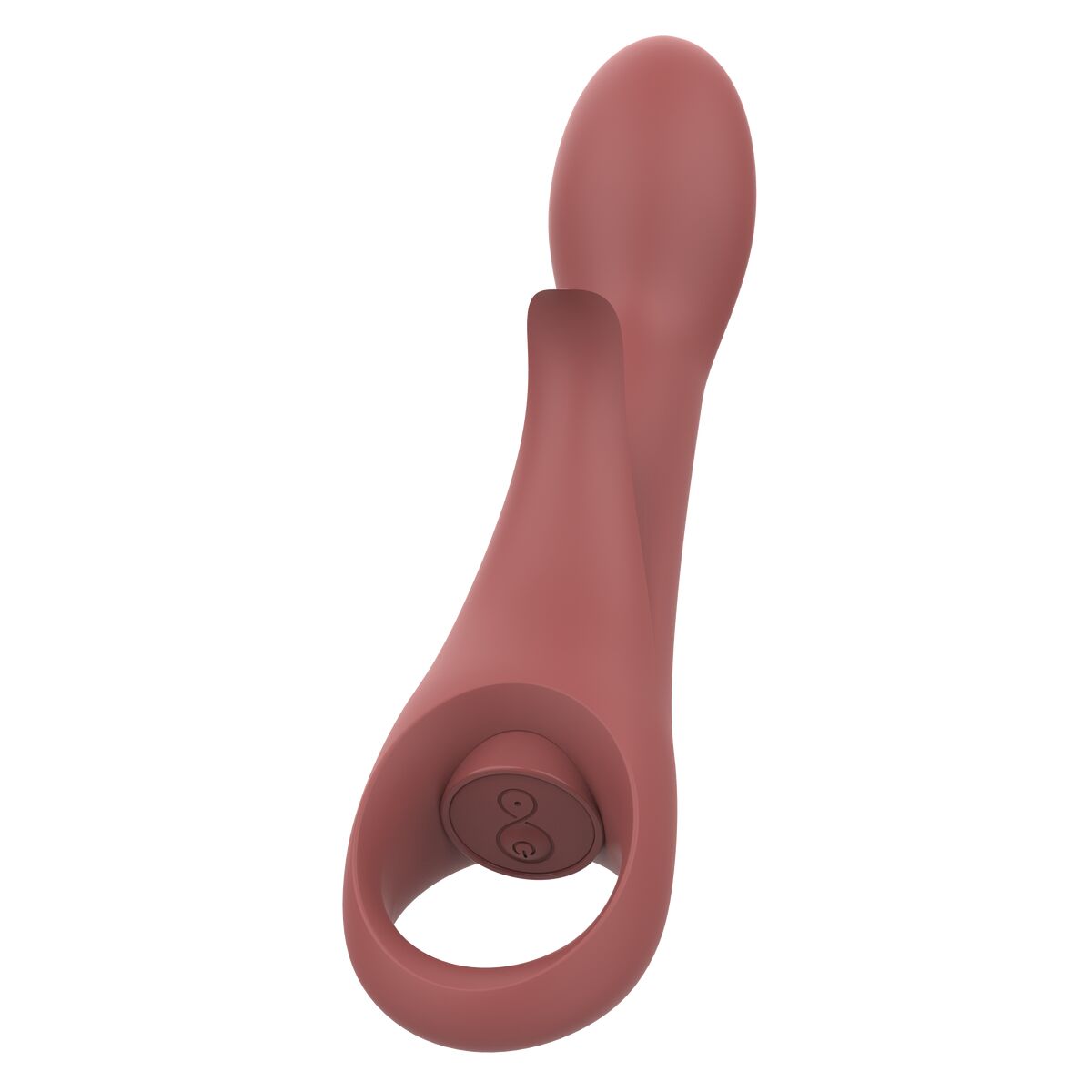 Vibratore Doppia Stimolazione Nude Marrone