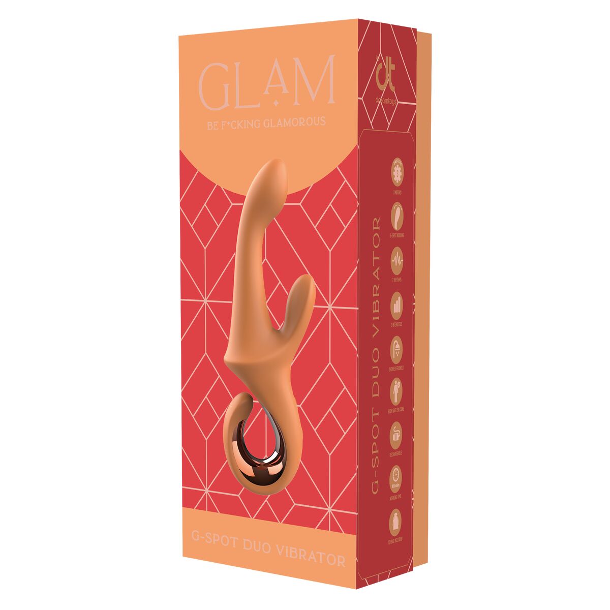 Vibratore Doppia Stimolazione Dream Toys Glam Arancio