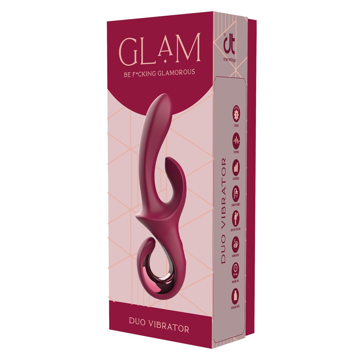 Vibratore Doppia Stimolazione Dream Toys Glam Rosso