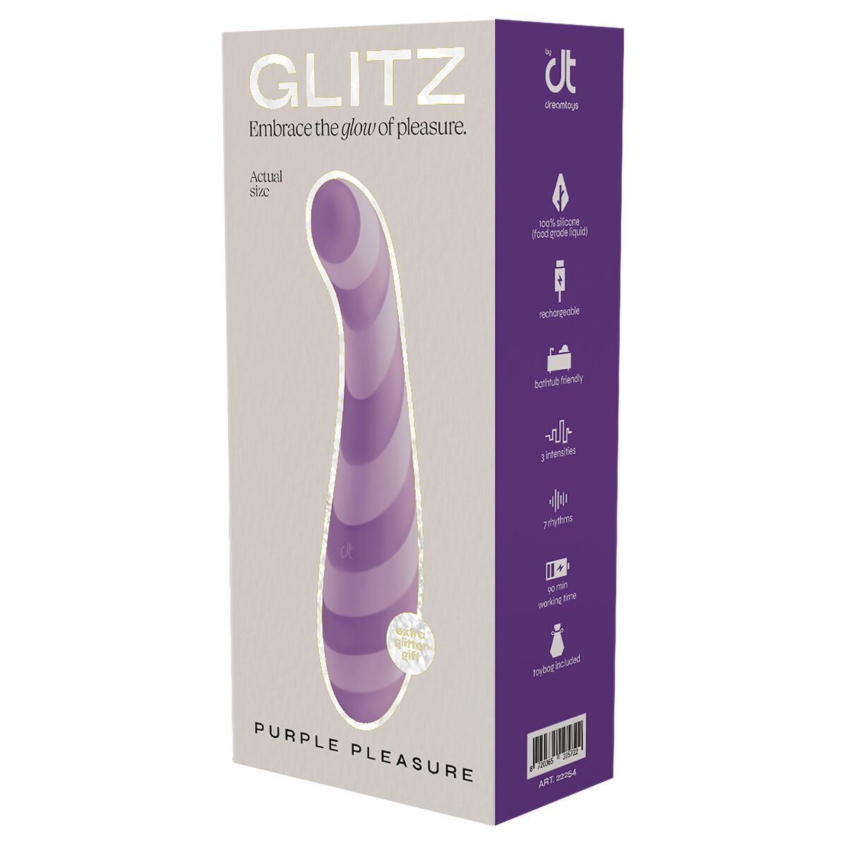 Vibratore per il Punto-G Dream Toys Glitz Viola