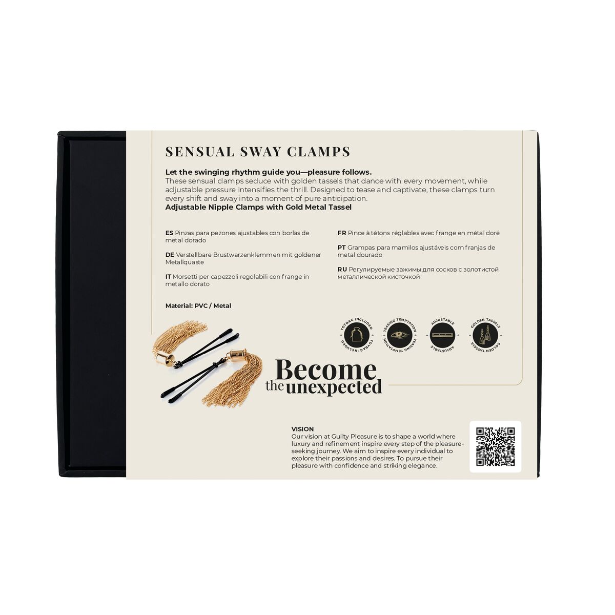 Catena di Morsetti per Capezzoli Guilty Pleasure Accents