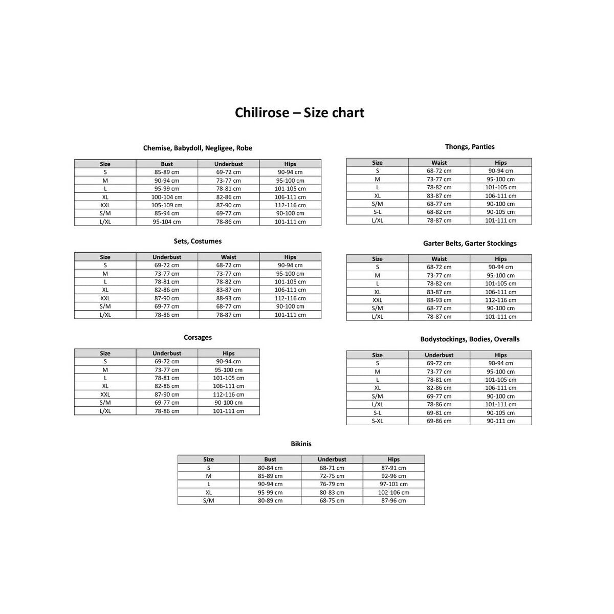 Body Chilirose S/M (S/M)