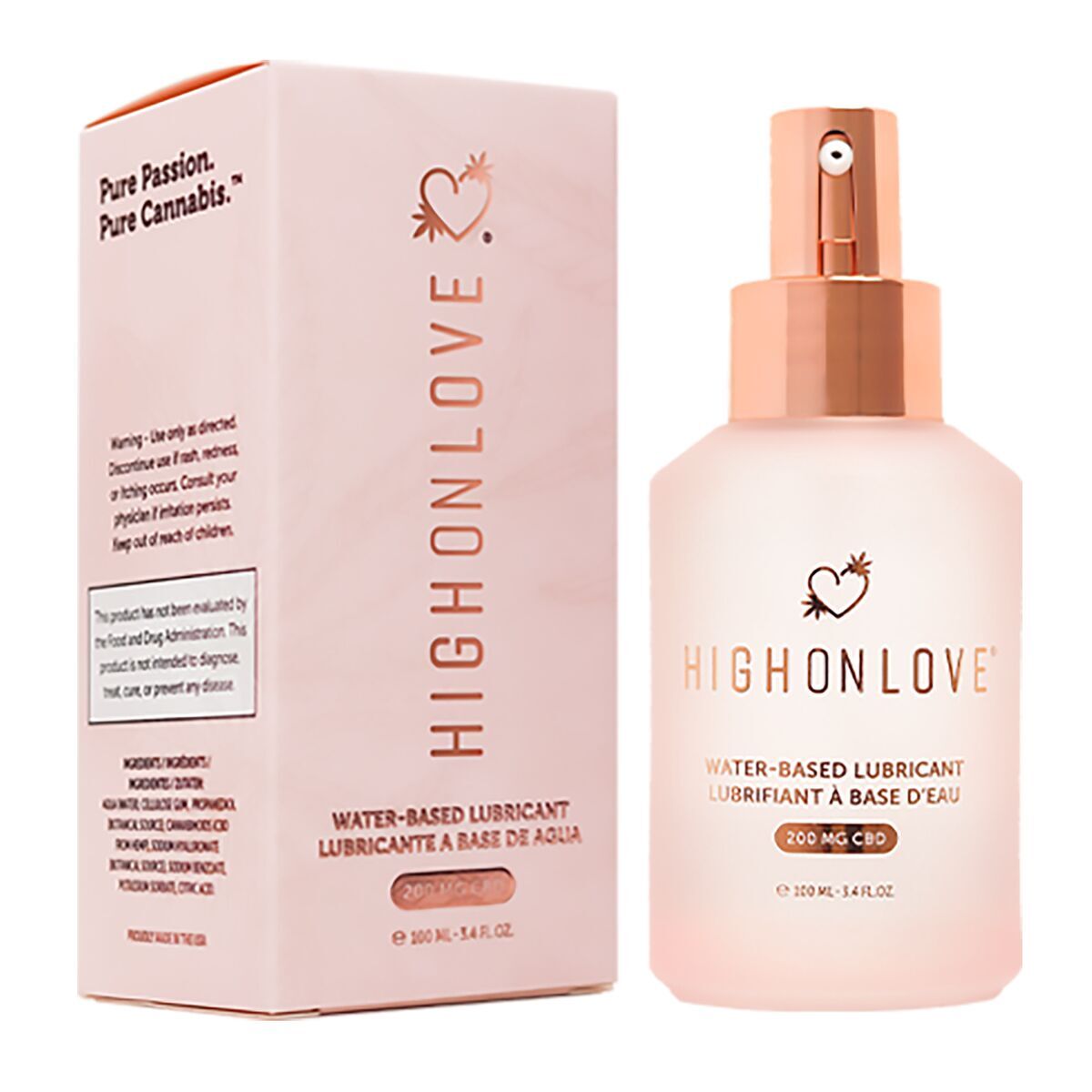 Lubrificante High on Love 100 ml Sin aroma 1 Pezzi