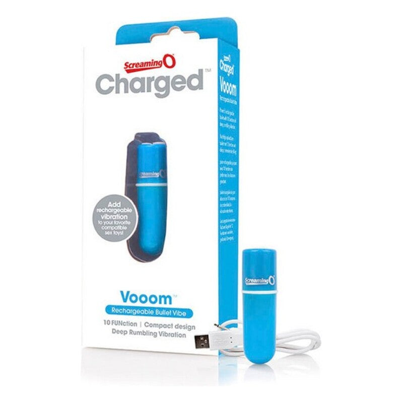 Vibratore a Proiettile Charged Vooom Blu The Screaming O Charged