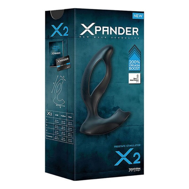 Massaggiatore per Prostata Xpander X2 Silicone Noir Joydivision 5152800000 (10,5 cm) Nero