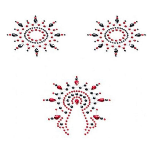 Set Gloria Nero & Rosso Mystim (3 pcs)