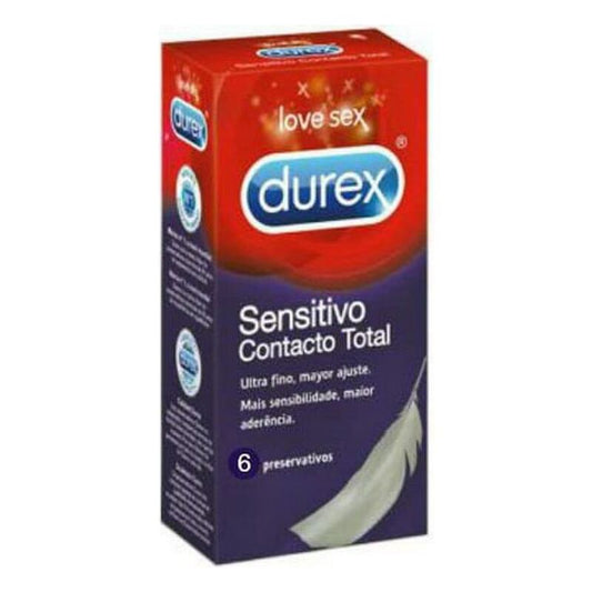 Preservativi Durex Sensitivo Contacto Total Ø 5,2 cm (6 uds)