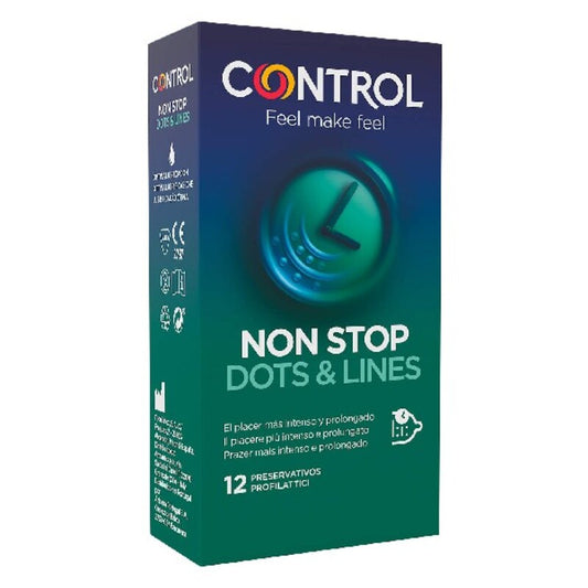 Preservativi Non Stop Dots & Lines Control (12 uds)