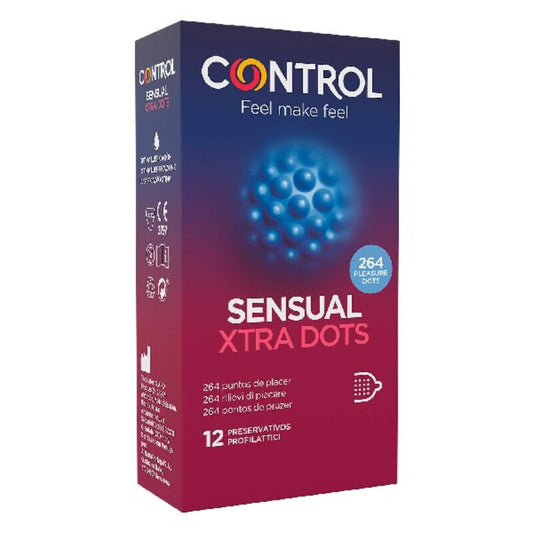 Preservativi Sensual Xtra Dots Control (12 uds)