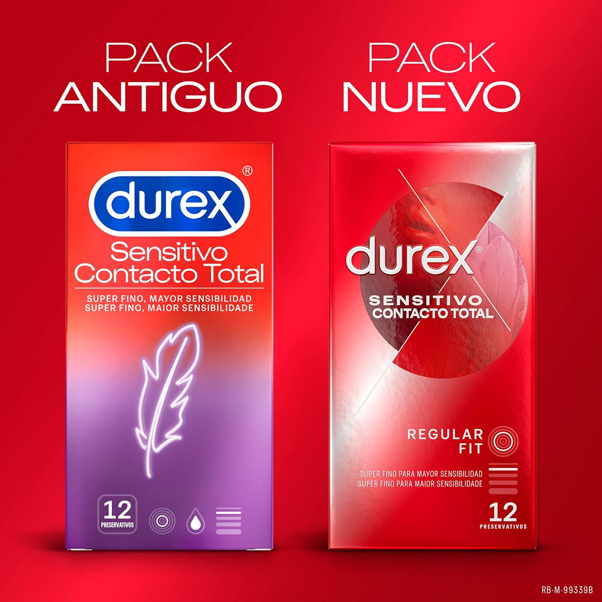 Preservativi Durex Sensitivo Contacto Total 12 Unità