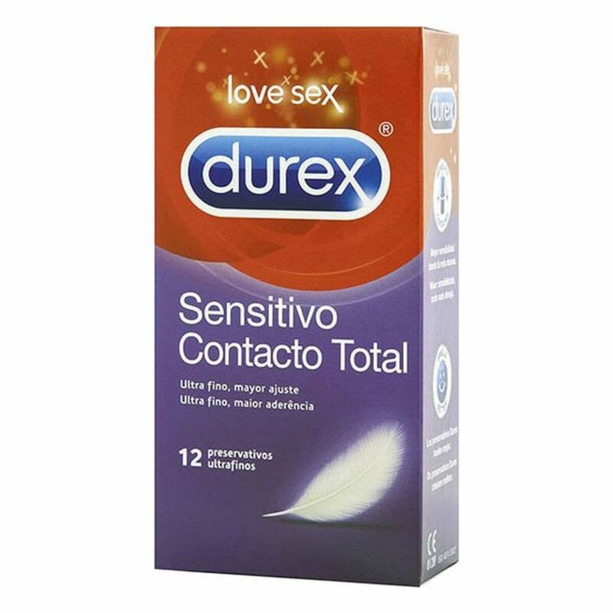 Preservativi Durex Sensitivo Contacto Total 12 Unità